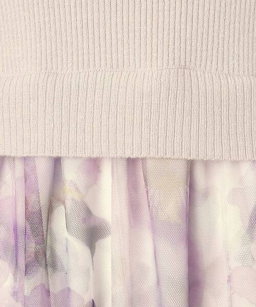 ITS'DEMO（イッツデモ）の「◆【レイヤード風コーデ／柔らかな着心地／タイパ◎／時短】チュールドッキングワンピ（ワンピース・レディース・ベージュ/ネイビー/オフホワイト/パープル・00）」の20枚目の写真
