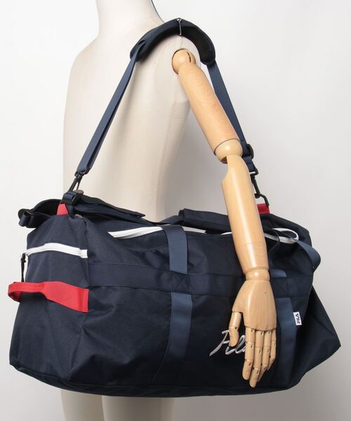 FILA(フィラ)の「FILA 3WAYボストンバッグ(ボストンバッグ・メンズ・ブラック/トリコロール・FREE)」の16枚目の写真