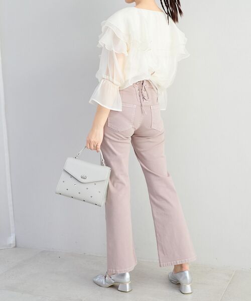 MAJESTIC LEGON(マジェスティックレゴン)の「manyハートハンドバッグ(ハンドバッグ・レディース・アイボリー/ブラック/グレイッシュベージュ・FREE)」の11枚目の写真