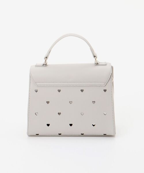 MAJESTIC LEGON(マジェスティックレゴン)の「manyハートハンドバッグ(ハンドバッグ・レディース・アイボリー/ブラック/グレイッシュベージュ・FREE)」の16枚目の写真