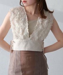 CLEIO | 【CLEIO】サイドレースアップジャガードビスチェ(ベスト)