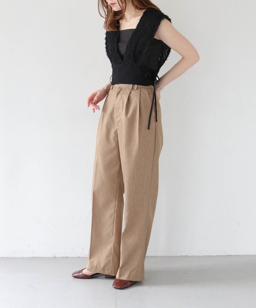 CLEIO（クレイオ）の「【CLEIO】サイドレースアップジャガードビスチェ（ベスト・レディース・ブラック/アイボリー・FREE）」の17枚目の写真