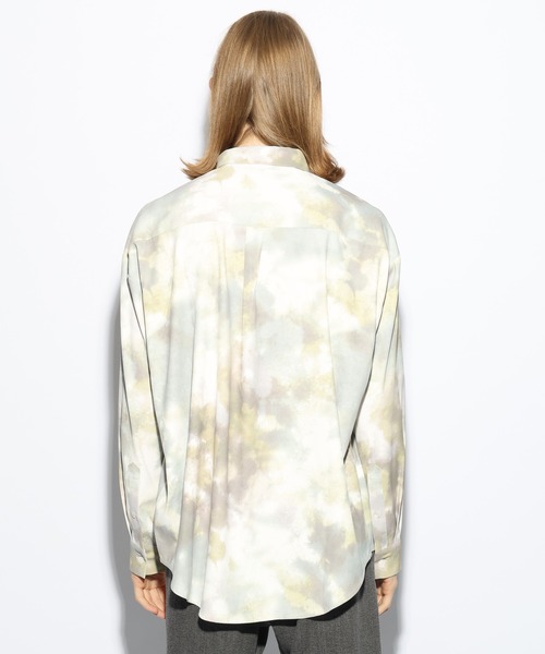 HARE（ハレ）の「ブラーフロントプリントシャツ(HARE)（シャツ/ブラウス・メンズ・ブラック/イエロー/ブルー・FREE）」の15枚目の写真