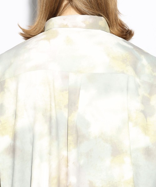 HARE（ハレ）の「ブラーフロントプリントシャツ(HARE)（シャツ/ブラウス・メンズ・ブラック/イエロー/ブルー・FREE）」の16枚目の写真