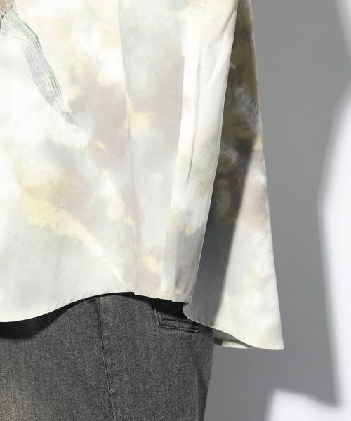 HARE（ハレ）の「ブラーフロントプリントシャツ(HARE)（シャツ/ブラウス・メンズ・ブラック/イエロー/ブルー・FREE）」の20枚目の写真