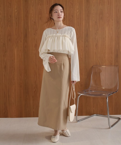 Bab（バブ）の「チュールフリルカラー（付け襟・レディース・ブラック/ホワイト系その他・ONESIZE）」の6枚目の写真