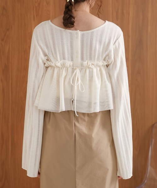 Bab（バブ）の「チュールフリルカラー（付け襟・レディース・ブラック/ホワイト系その他・ONESIZE）」の15枚目の写真