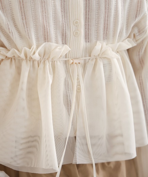 Bab（バブ）の「チュールフリルカラー（付け襟・レディース・ブラック/ホワイト系その他・ONESIZE）」の17枚目の写真