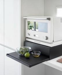 tower（タワー）の「tower(タワー)2way キッチン家電下引き出し&スライドテーブル（キッチン収納）」