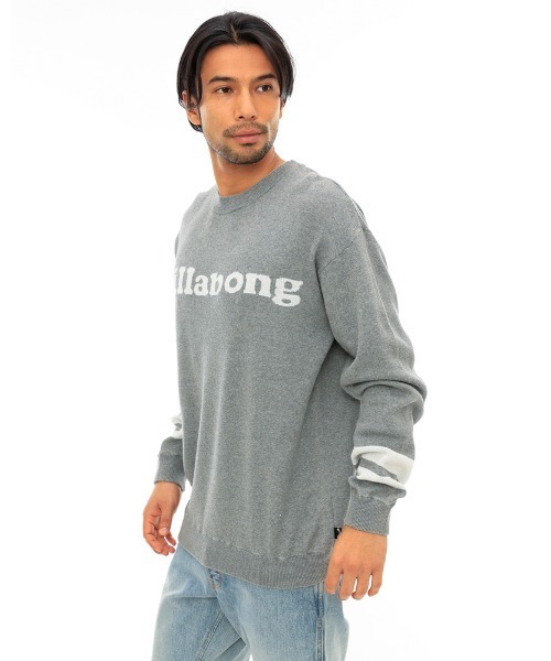 BILLABONG（ビラボン）の「BILLABONG メンズ CREW KNIT セーター 【2024年春夏モデル】/ビラボンロゴニット（ニット/セーター・メンズ・インディゴブルー/チャコールグレー/ピンク・MEDIUM/LARGE）」の7枚目の写真