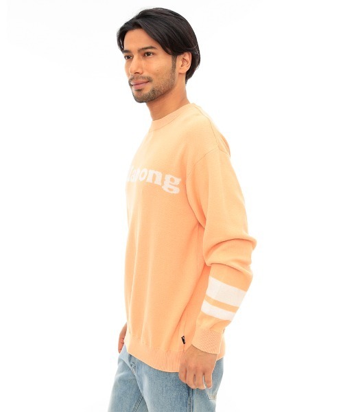 BILLABONG（ビラボン）の「BILLABONG メンズ CREW KNIT セーター 【2024年春夏モデル】/ビラボンロゴニット（ニット/セーター・メンズ・インディゴブルー/チャコールグレー/ピンク・MEDIUM/LARGE）」の16枚目の写真