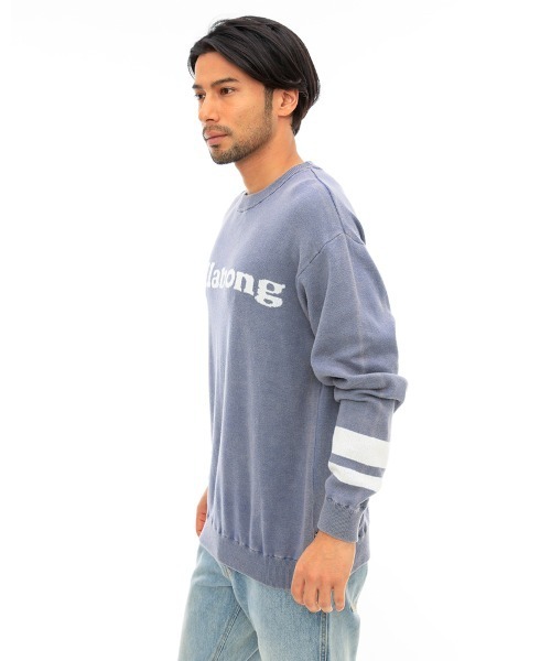 BILLABONG（ビラボン）の「BILLABONG メンズ CREW KNIT セーター 【2024年春夏モデル】/ビラボンロゴニット（ニット/セーター・メンズ・インディゴブルー/チャコールグレー/ピンク・MEDIUM/LARGE）」の14枚目の写真