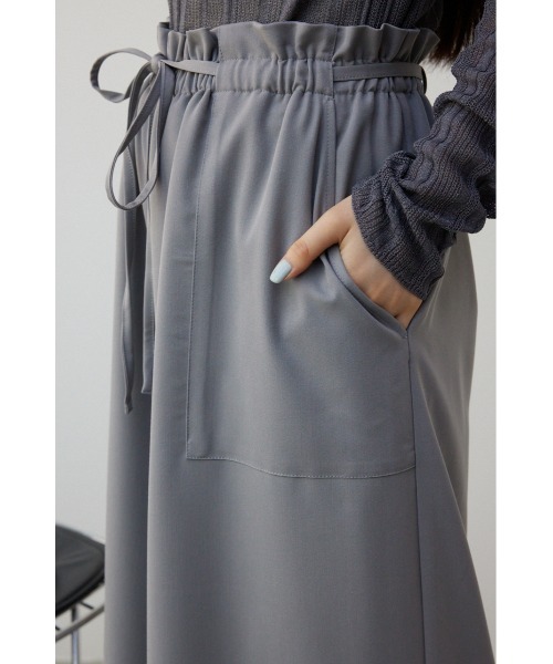 AZUL by moussy（アズールバイマウジー）の「ソフトタッチギャザーワイドパンツ（その他パンツ・レディース・ベージュ/グレー/ブラック・SMALL/MEDIUM）」の13枚目の写真