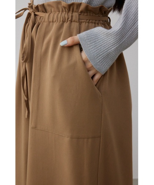 AZUL by moussy(アズールバイマウジー)の「ソフトタッチギャザーワイドパンツ(その他パンツ・レディース・ベージュ/グレー/ブラック・SMALL/MEDIUM)」の13枚目の写真