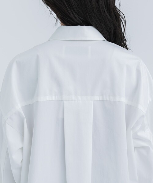 STUDIOUS(ステュディオス)の「【STUDIOUS/ステュディオス】コットンオーバーシャツ(シャツ/ブラウス・レディース・サックスブルー/ホワイト・FREE)」の8枚目の写真