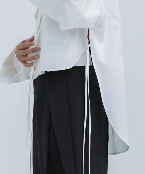 STUDIOUS(ステュディオス)の「【STUDIOUS/ステュディオス】コットンオーバーシャツ(シャツ/ブラウス・レディース・サックスブルー/ホワイト・FREE)」の9枚目の写真