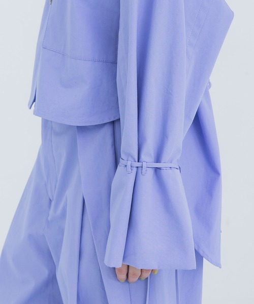 STUDIOUS(ステュディオス)の「【STUDIOUS/ステュディオス】コットンオーバーシャツ(シャツ/ブラウス・レディース・サックスブルー/ホワイト・FREE)」の19枚目の写真