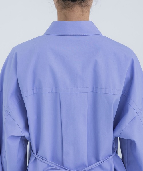 STUDIOUS(ステュディオス)の「【STUDIOUS/ステュディオス】コットンオーバーシャツ(シャツ/ブラウス・レディース・サックスブルー/ホワイト・FREE)」の21枚目の写真