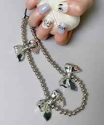 SPINNS | リボンメタリックモバイルストラップ(スマホグッズ)