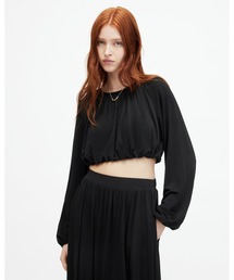 ALLSAINTS | CASANDRA DRAPED CROPPED TOP | CASANDRA ドレープ クロップド トップ(その他トップス)