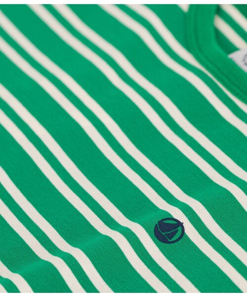 PETIT BATEAU(プチバトー)の「ボーダー半袖Tシャツ(Tシャツ/カットソー・キッズ・ブラウン系その他/グリーン系その他・8YEAR/12YEAR/10YEAR/6YEAR)」の7枚目の写真