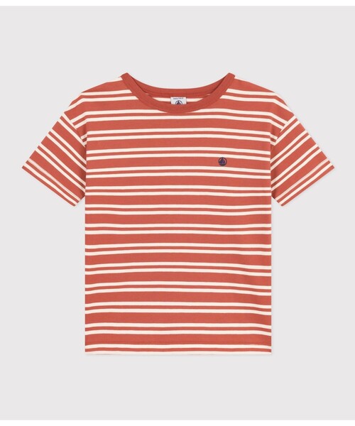 PETIT BATEAU(プチバトー)の「ボーダー半袖Tシャツ(Tシャツ/カットソー・キッズ・ブラウン系その他/グリーン系その他・8YEAR/12YEAR/10YEAR/6YEAR)」の8枚目の写真