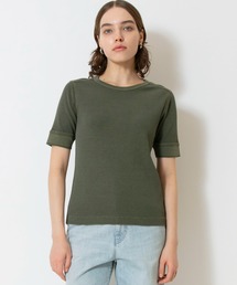 ピグメント針抜きTシャツ