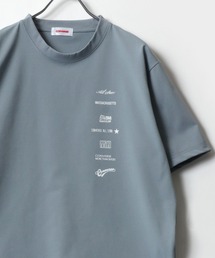 CONVERSE/コンバース ワンポイントロゴ 刺繍 フロント バックプリント ポケット付 クルーネック半袖テックTシャツ レディース メンズ