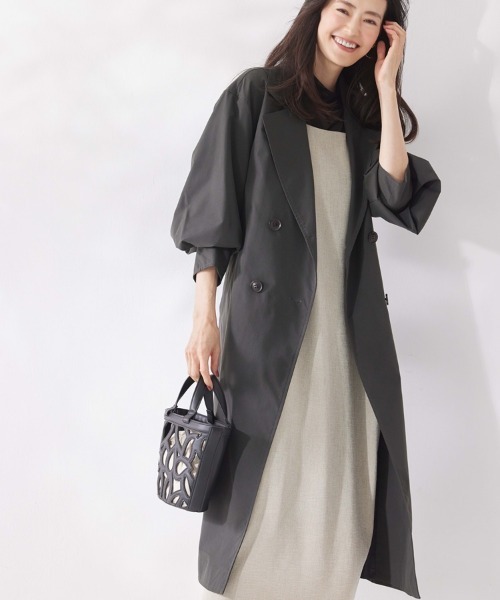 M.deux(エムドゥ)の「《シアーインナートップス》(Tシャツ/カットソー・レディース・ブラック/グレイッシュベージュ・MEDIUM)」の15枚目の写真