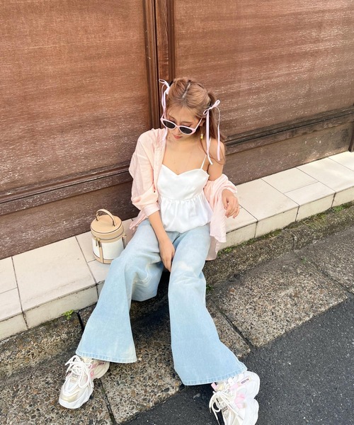 fifth(フィフス)の「サテンバルーンビスチェ(ベスト・レディース・ベージュ/ホワイト/ブラック・M)」の6枚目の写真