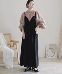 ECRIRE | 【ECRIRE by 陽】ギャザーボリュームキャミワンピース(ワンピース)