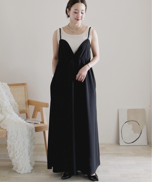 新品タグ付✨美品エトレトウキョウギャザーボリュームワンピース ブラック セール】ギャザーボリュームワンピース（ワンピース）｜ETRE