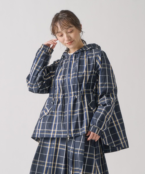 Kelen(ケレン)の「「KELEN/ケレン」チェックパーカージャケット / VICKY(その他アウター・レディース・ブラウン系その他/グリーン/カーキ/ネイビー・M/S)」の1枚目の写真