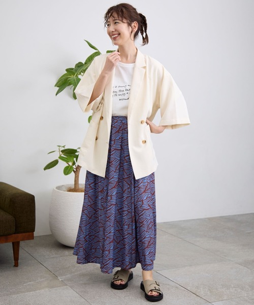 LEPSIM（レプシィム）の「楊柳フレアスカート　111924（スカート・レディース・アイボリー/ブルー/ブラック・FREE）」の21枚目の写真