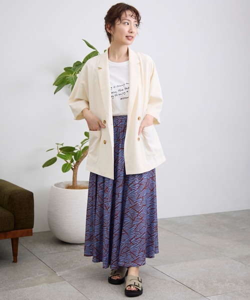 LEPSIM（レプシィム）の「楊柳フレアスカート　111924（スカート・レディース・アイボリー/ブルー/ブラック・FREE）」の10枚目の写真