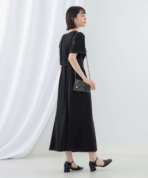 Ray BEAMS（レイビームス）の「カットアウト マーメイド ワンピース（ワンピース・レディース・ブラウン系その他5/ブラック・1/0）」の7枚目の写真