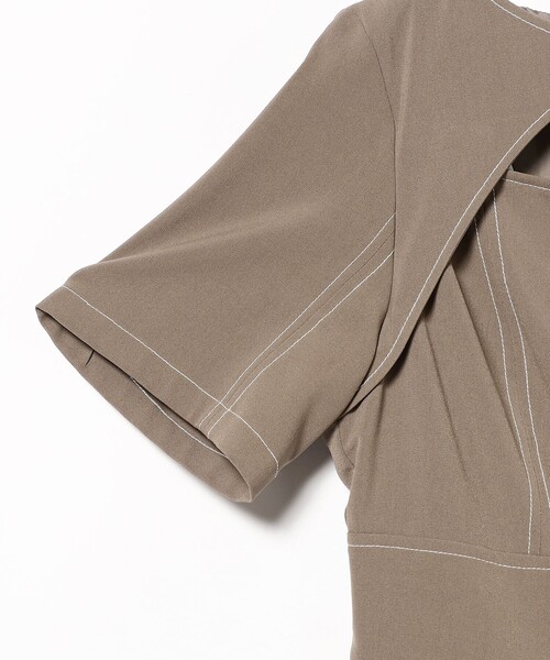 Ray BEAMS（レイビームス）の「カットアウト マーメイド ワンピース（ワンピース・レディース・ブラウン系その他5/ブラック・1/0）」の17枚目の写真