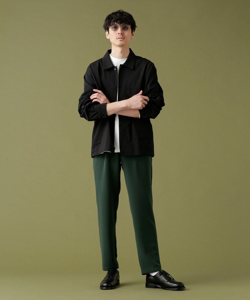 Apo(s)ture(アポスチャー)の「KYLE-001/合繊スリムパンツ(その他パンツ・メンズ・ブラック/グリーン/チャコール/ベージュ・XS/S/M/L/XL)」の21枚目の写真