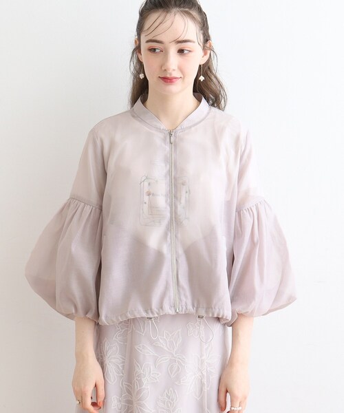 couture brooch(クチュールブローチ)の「◆【ロングシーズン対応/うす軽アウター】袖バルーンブルゾン(ブルゾン・レディース・ライトグレー/サンドベージュ/ブラック・38/42)」の16枚目の写真