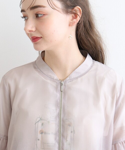 couture brooch(クチュールブローチ)の「◆【ロングシーズン対応/うす軽アウター】袖バルーンブルゾン(ブルゾン・レディース・ライトグレー/サンドベージュ/ブラック・38/42)」の19枚目の写真