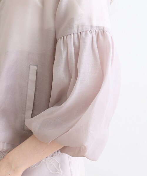 couture brooch(クチュールブローチ)の「◆【ロングシーズン対応/うす軽アウター】袖バルーンブルゾン(ブルゾン・レディース・ライトグレー/サンドベージュ/ブラック・38/42)」の20枚目の写真