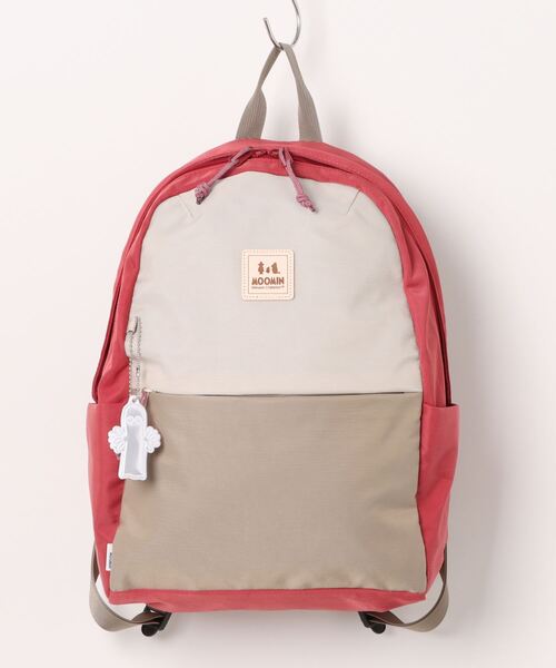 MOOMIN（ムーミン）の「ムーミン リュック 撥水ナイロン 軽量 大容量 RMNL-04（ショルダーバッグ・レディース・レッド/グリーン/グレー/ブラック・FREE）」の4枚目の写真