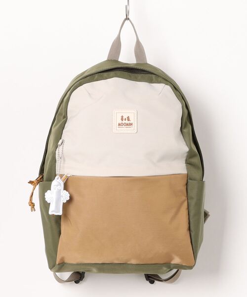 MOOMIN（ムーミン）の「ムーミン リュック 撥水ナイロン 軽量 大容量 RMNL-04（ショルダーバッグ・レディース・レッド/グリーン/グレー/ブラック・FREE）」の3枚目の写真