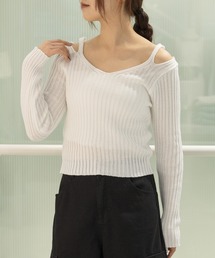 3.3 Field Trip/レイヤードニットTOP