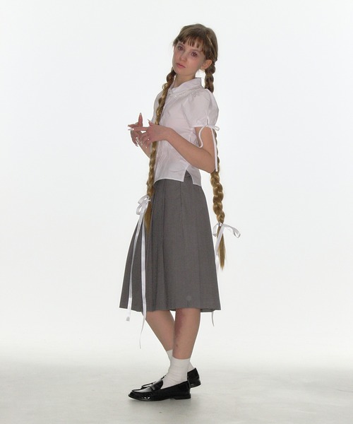 CRANK（クランク）の「【CRANK】PINTUCK LACE COLLAR BLOUSE