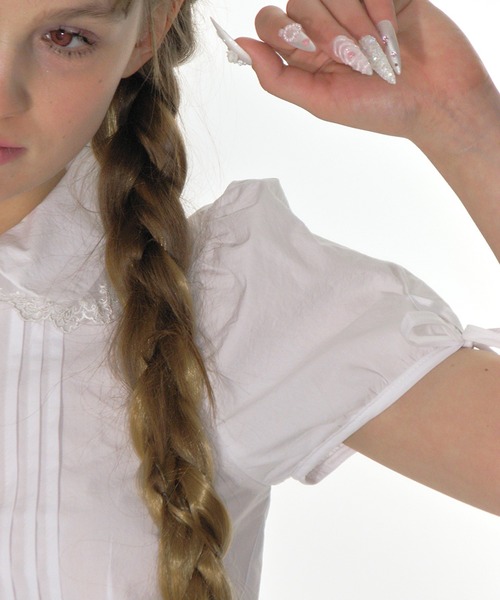 CRANK（クランク）の「【CRANK】PINTUCK LACE COLLAR BLOUSE