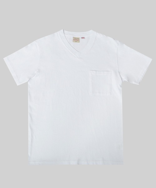 Goodwear(グッドウェア)の「7.6オンス USAコットン ポケット付き Vネック 半袖 Tシャツ レギュラーシルエット(Tシャツ/カットソー・メンズ・グレー/ブラック/ホワイト/チャコール/スミクロ・M/L/XL)」の16枚目の写真