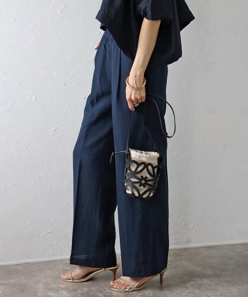 SLOBE IENA（スローブイエナ）の「リネン混リラックスワイド