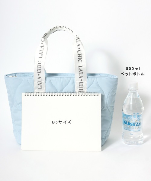 Salong hameu(サロン ハミュー)の「持ち手ロゴプリント カラーキルティングバッグ/ミニトートバッグ レディース(トートバッグ・レディース・ブラック/イエロー/ブルー・FREE)」の17枚目の写真