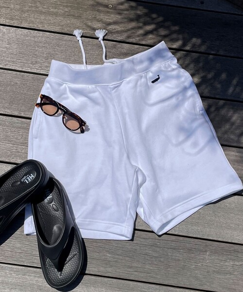 NOLLEY’S(ノーリーズ)の「クジラ ライトウェイト裏毛ハーフパンツ(その他パンツ・メンズ・グレー/ホワイト/ネイビー/ブラック・XL/L/M/S)」の2枚目の写真